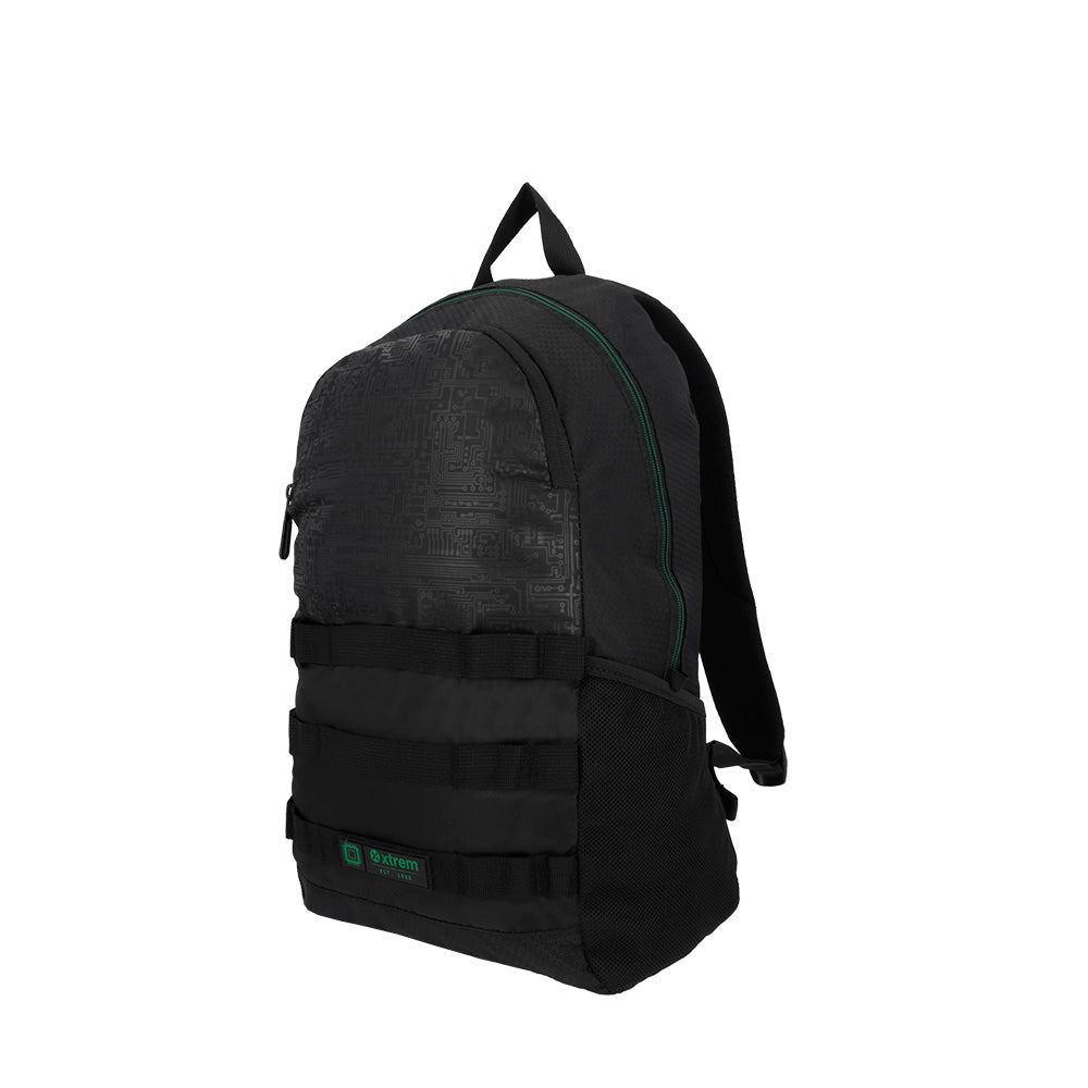 Mochila para Notebook 15" masculina Clinton Preta e Verde