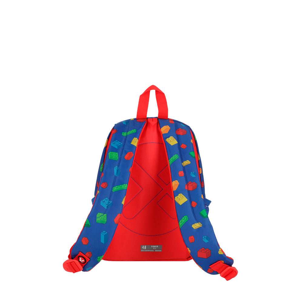 Mochila masculina infantil Power Blocos Azul