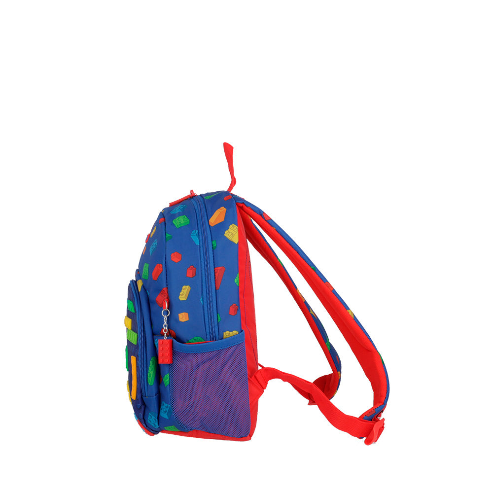 Mochila masculina infantil Power Blocos Azul