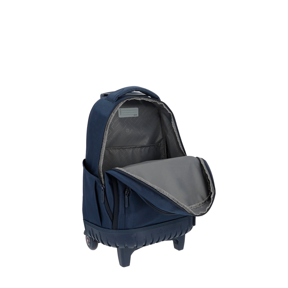 Mochila de Rodinha masculina infantil Cross azul