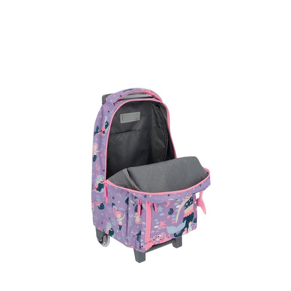 Mochila de Rodinha feminina infantil New Run Lilás