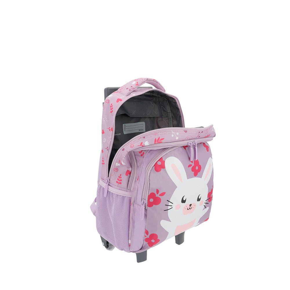 Mochila de Rodinha feminina infantil Lincoln Lilás