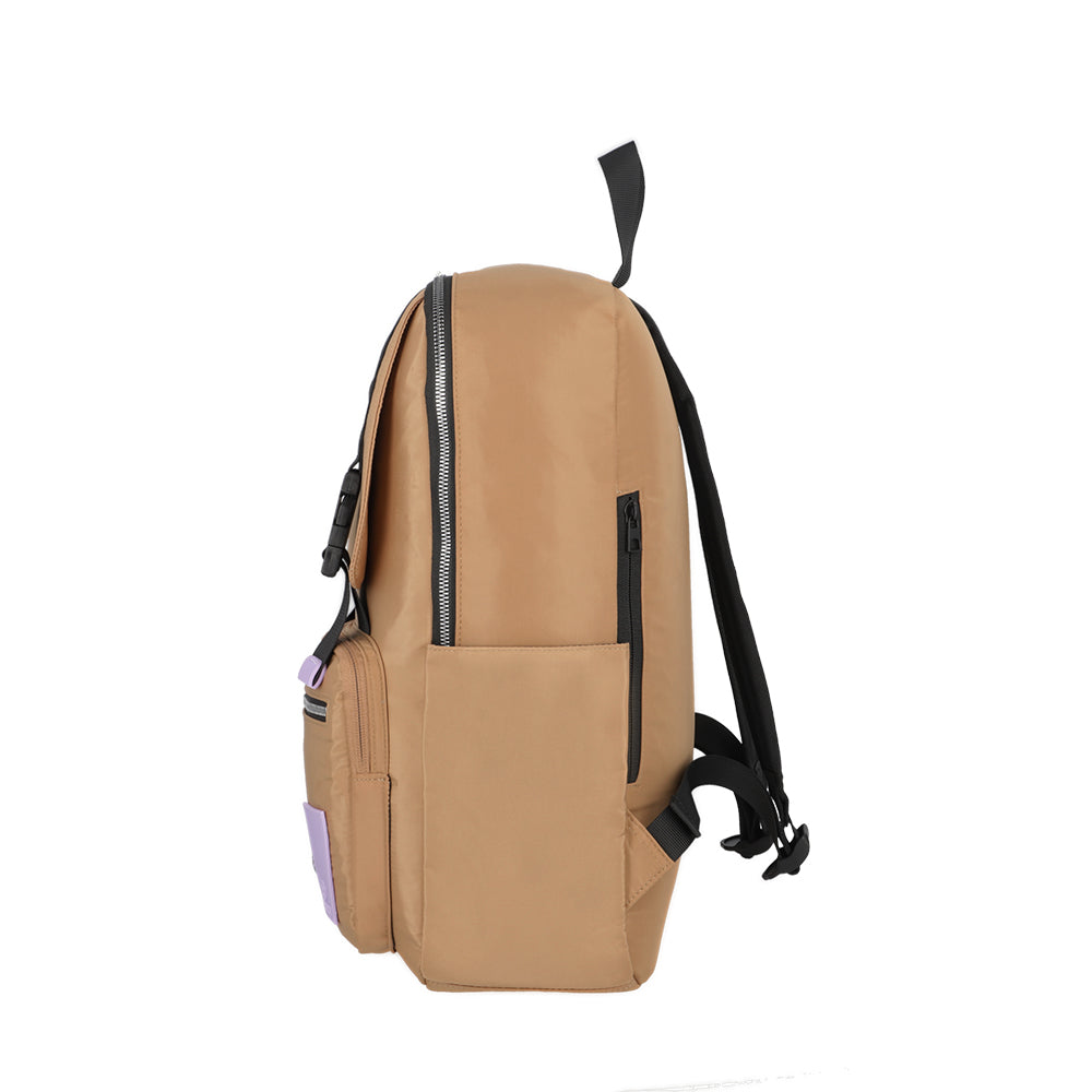 Mochila para notebook feminina Lexie bege 14,1"