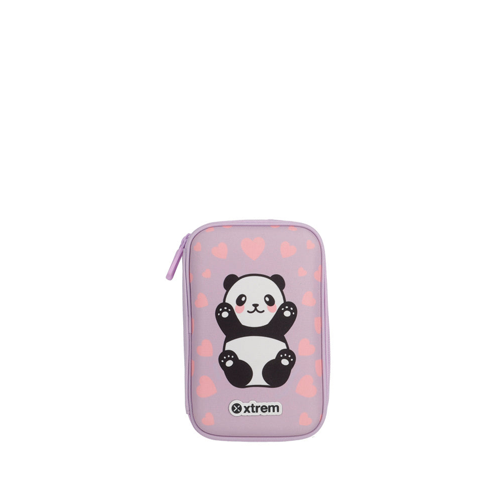 Estojo infantil feminino Tucson Panda Lilás