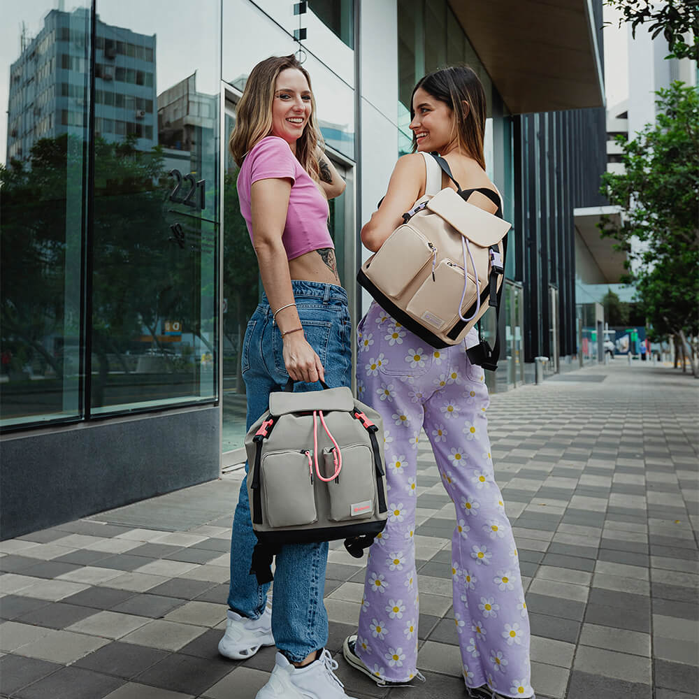 Mochila para mujer Aria gris M