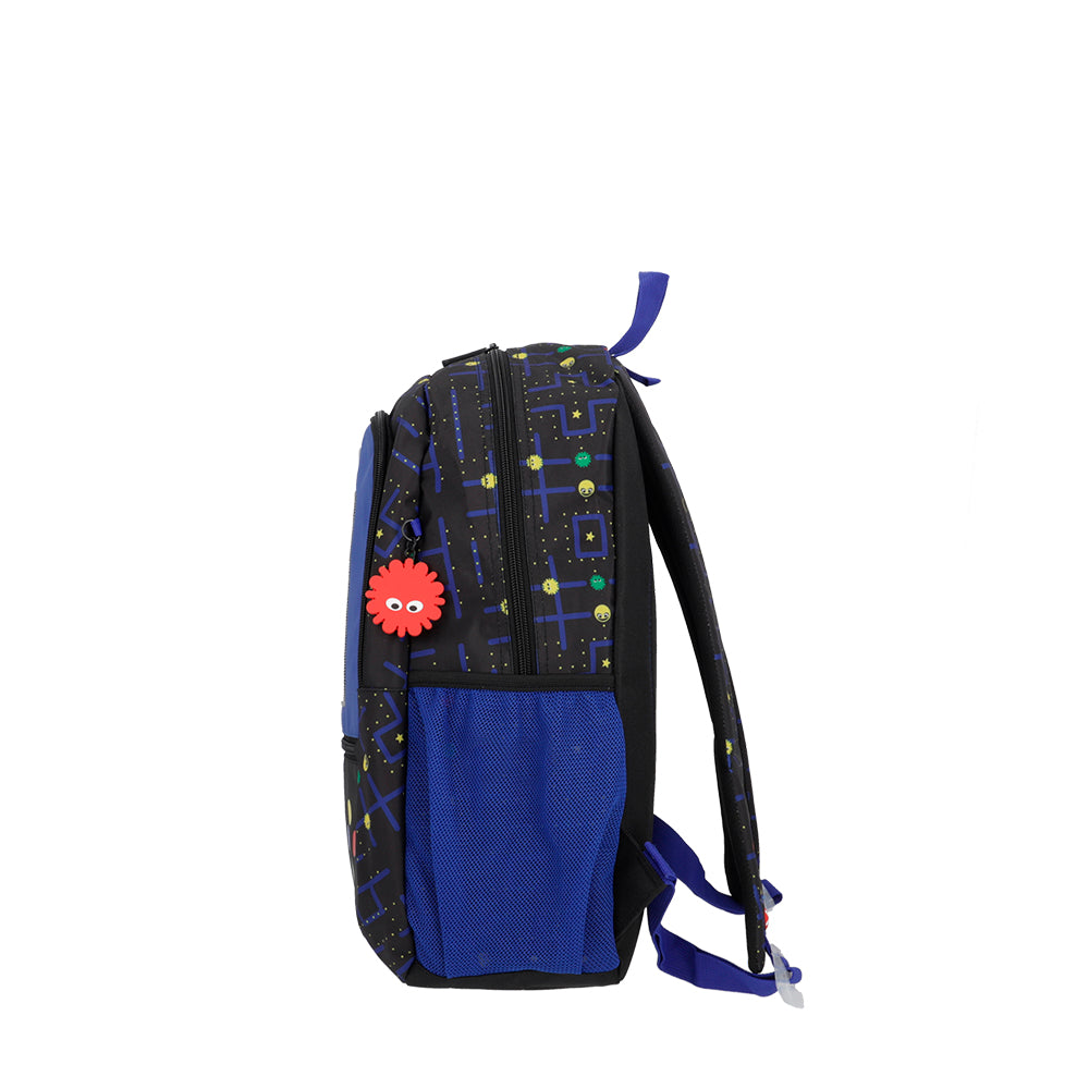 Mochila masculina infantil Logan Gamer Azul