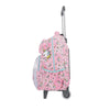 Mochila de Rodinha feminina infantil New Run rosa