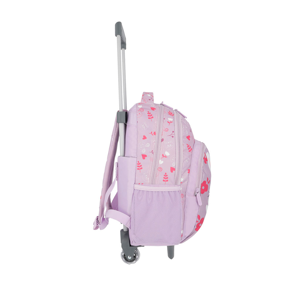 Mochila de Rodinha feminina infantil Lincoln Lilás