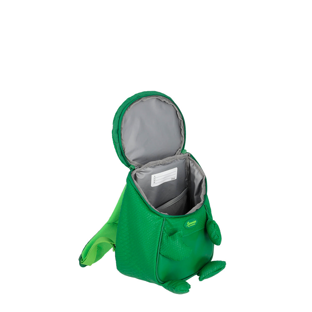 Mochila infantil masculina Parker Dino verde