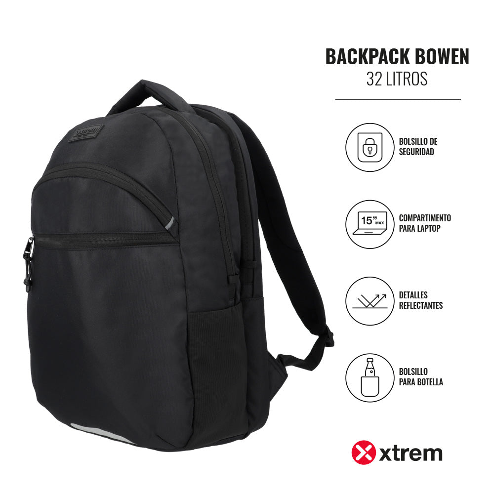 Mochila para Notebook 15" Feminina Bowen Preta