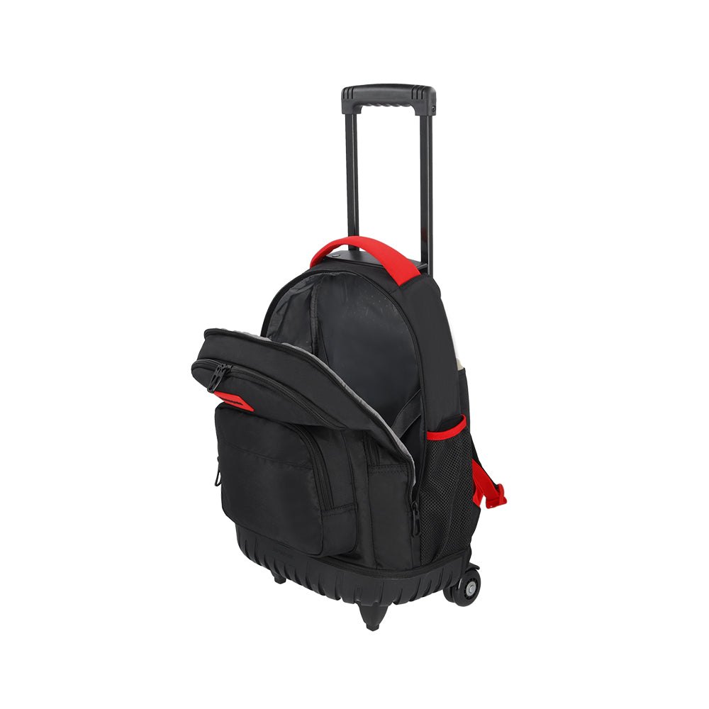 Mochila con ruedas para laptop Acceleration Java negro 16