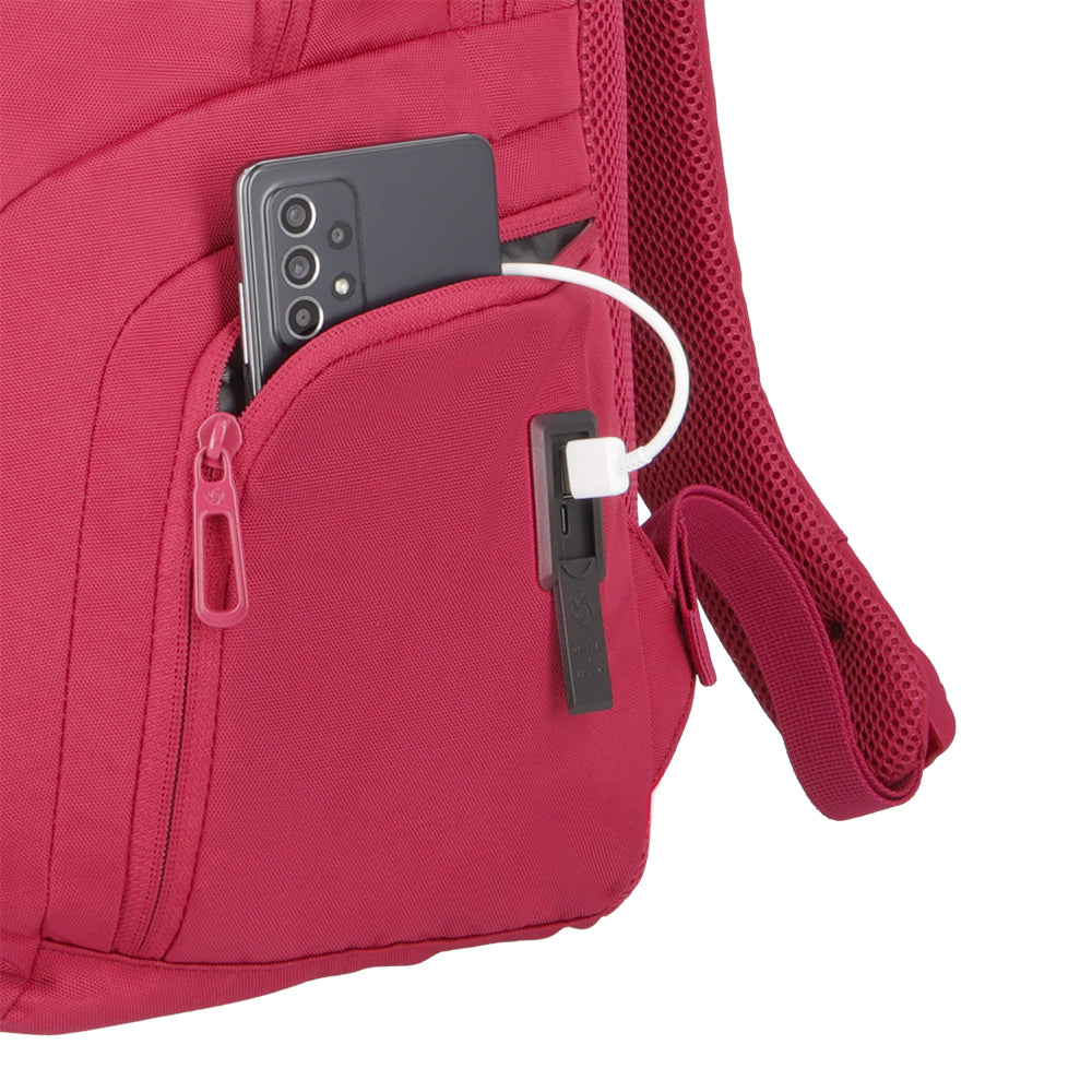 Mochila para laptop mujer Acceleration Juliette rosado 17